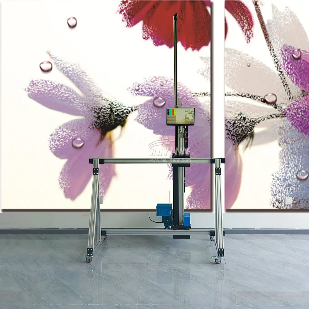 Настенный принтер AI 4K УФ-плоский умный вертикальный настенный цифровой лак