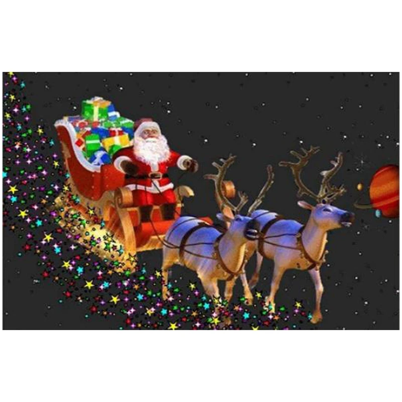 

5D DIY полностью сверлильный Алмазный рисунок рукоделие Рождественские Элементы