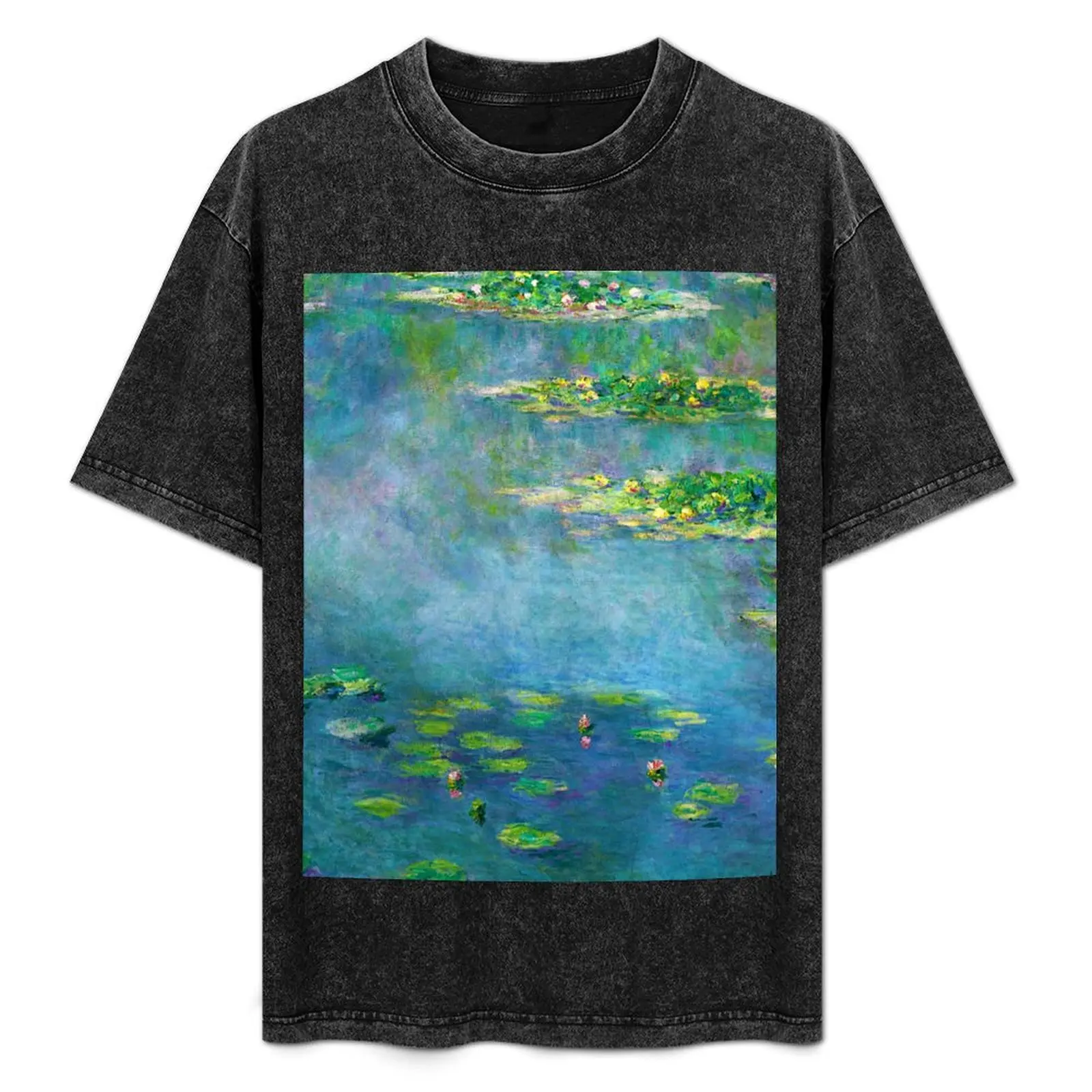 Футболка Claude Monet Water lilies (14) для мальчика винтажные мужские футболки больших и