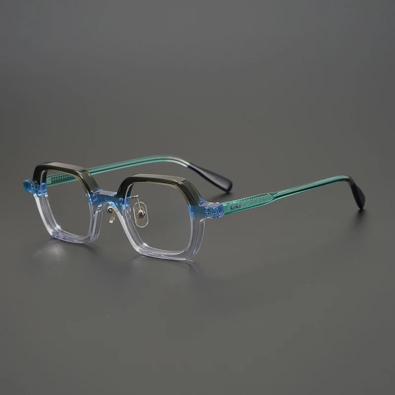 

Colorful acetate glasses frame men TOP quality personalized optical eyeglasses Myopia reading women prescription eyewear
