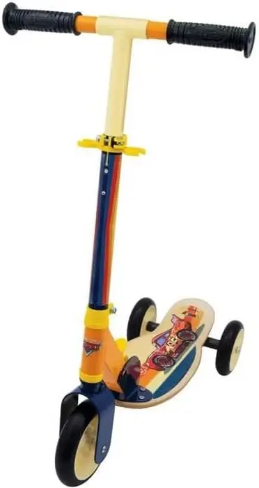 

Cars Wooden Scooter, 3 Wheels, Multi-Coloured