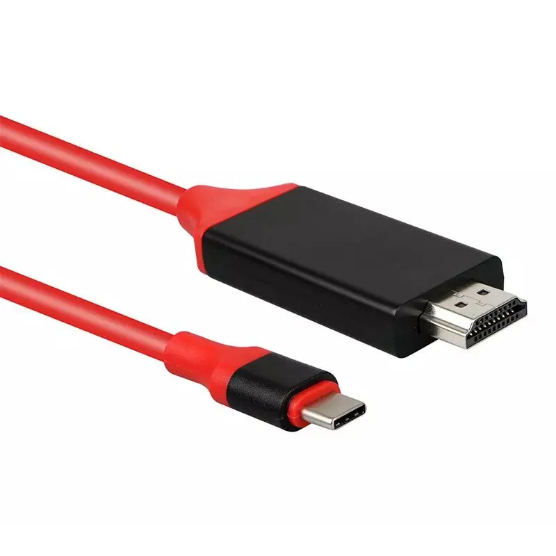 2 м USB C к HDMI-совместимый кабель типа для MacBook Samsung Galaxy S9/S8/Note 9 Huawei P20 Pro USB-C адаптер |