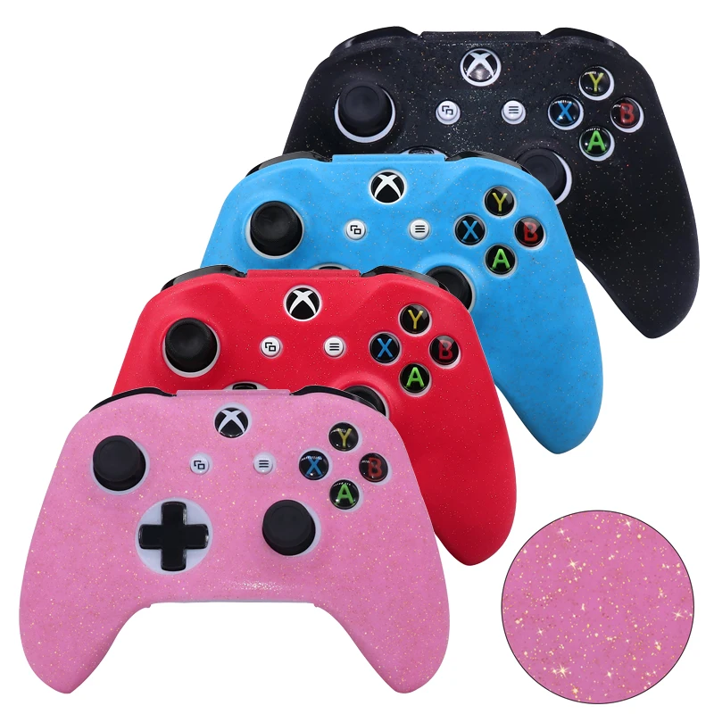 

Glittery Soft Silicone Protective Cases For Xbox OneS Controller Skin Gamepad Cases Joystick Game Accessories for For Xbox One S