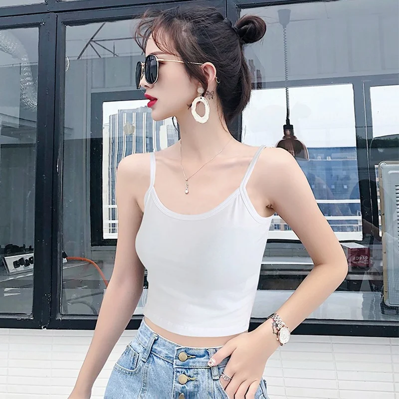 Женская майка из модала весна-лето сексуальная верхняя одежда топ с коротким
