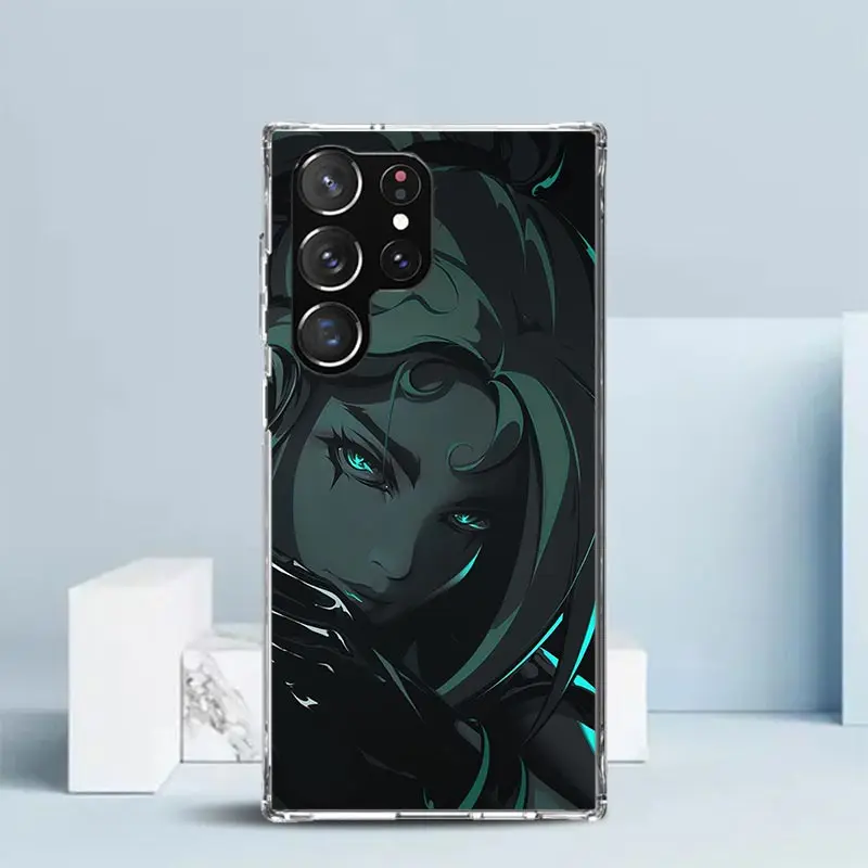Чехол Valorant Jett для телефона Samsung Galaxy S22 S23 S24 Ultra S21 S20 FE S10 Plus S10E S9 S8 + S7 Edge мягкая задняя