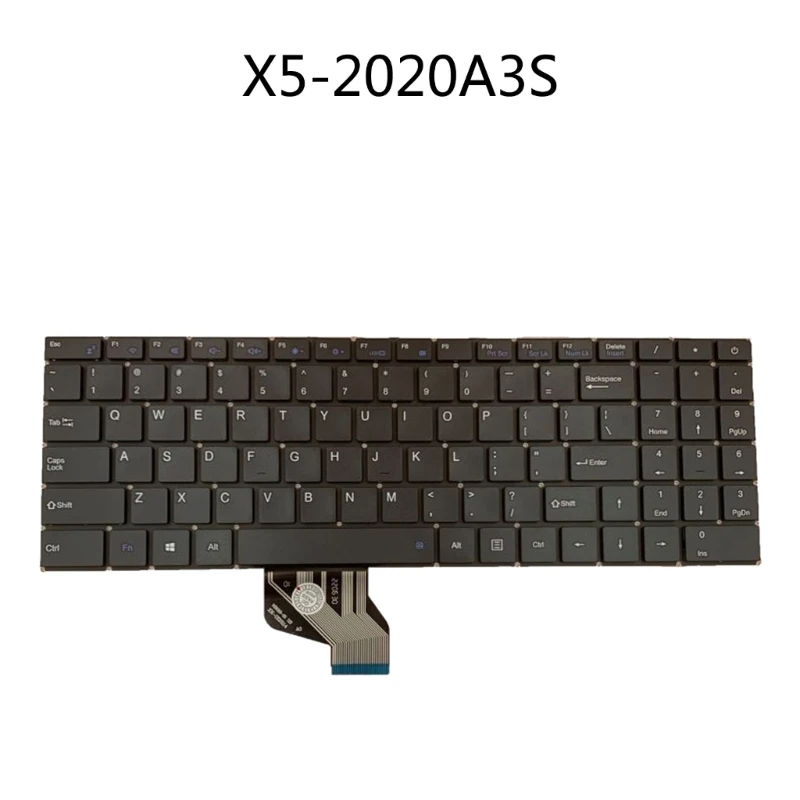 Сменная английская клавиатура для ноутбука HASEE KINGBOOK X5-2020A3 без подсветки