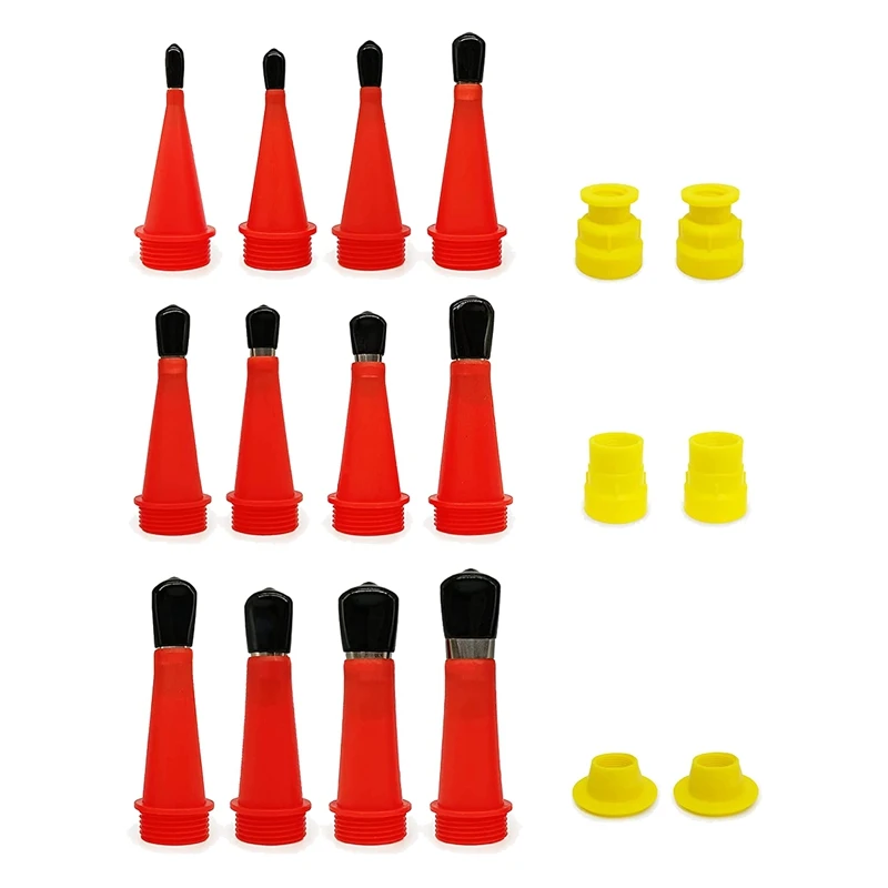 

18 Piece Universal Nozzle Different Sizes Nozzles Applicator Finishing Tip Tool Set With Protective Cover