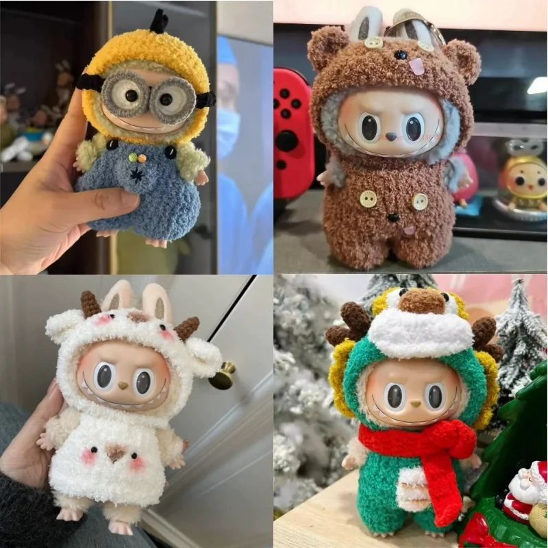 Labubu Детская шерстяная одежда Mokoko ручной работы 17 см Michimini Stellalou Chip 'N' Dale Bear Duffy