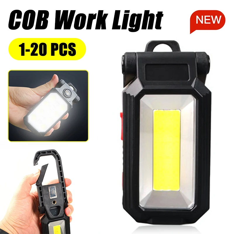

1-10cs Mini LED Flashlight Portable Rechargeable Work Light Emergency Bright Keychain Light Small Pocket Flashlights For Outdoor