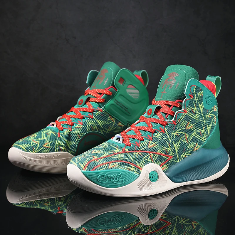 QNX-2099 High Quality Mens Basketball Sneakers High-top Non-slip Gym Training Sport Shoes Wearable Cushion Basketball Shoes 2023