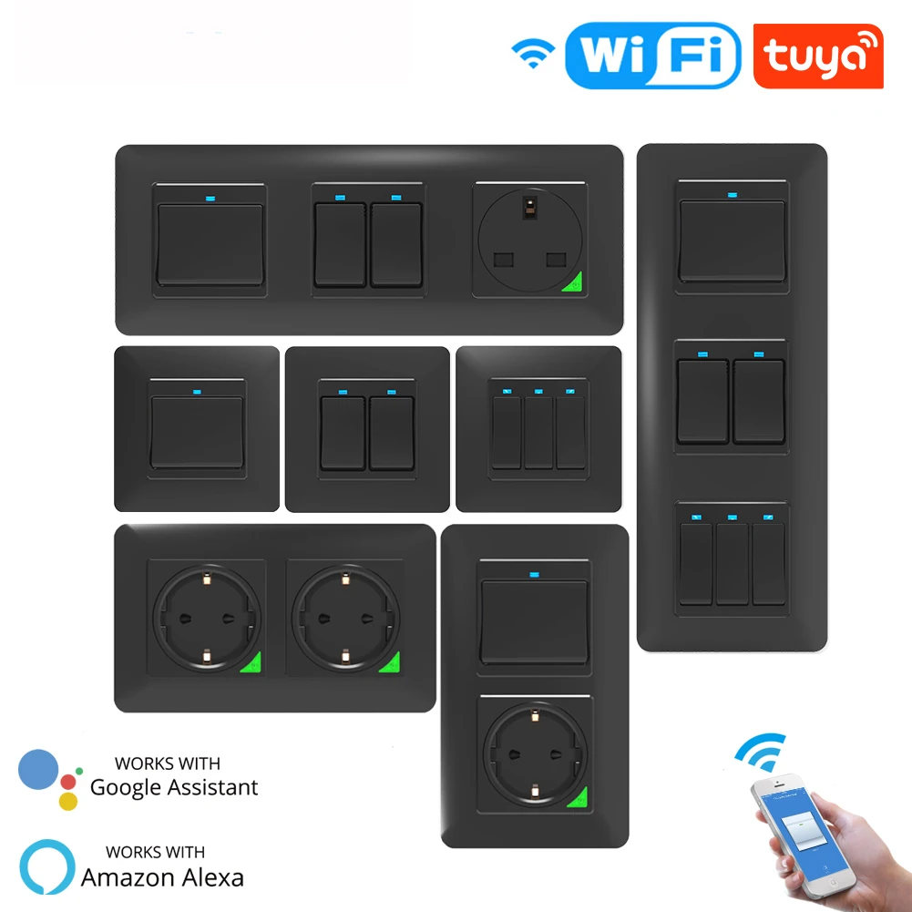 

Смарт-выключатель настенный с поддержкой Wi-Fi и управлением через приложение