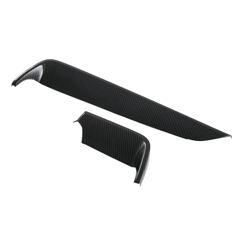 For Isuzu D-MAX 2023 2024 LHD ABS Carbon Fiber Center Console Dashboard Strip Cover Trim Car Interior Accessories