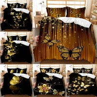 butterfly bedding set single twin full queen king size elegant butterfly bedding set aldult kids bedroom duvet cover set