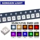 5 значений 100 шт.лот супер яркий 3528 1210 SMD LED красныйзеленыйсинийжелтыйбелый 20 шт. каждый светодиод 3,5*2,8*1,9 мм 3528 RGBWY
