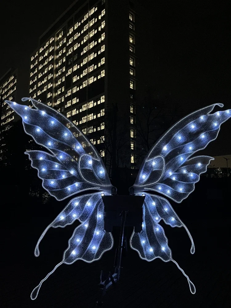 Эльф Фея Светящиеся Крылья Бабочки электрическая задняя панель живописный