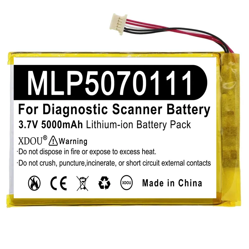 Фото Аккумулятор 5000 мАч MLP5070111 для Autel MaxiSys Mini, MS905, MS906, MY905, MK808, MK808BT, MK808TS, MP808, MP808TS, DS808, MK808IM, MK906 №2