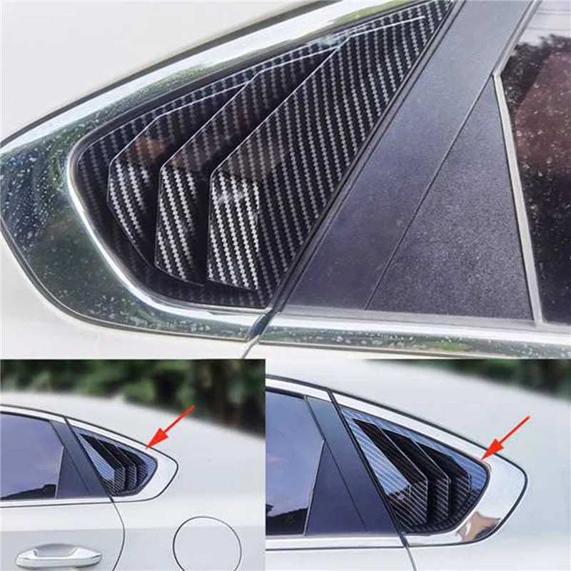 

Side Rear Window Scoop Shutter Cover Trim Sticker for Kia Forte K3 2019-2022 Car Styling Louver Vent Decorate