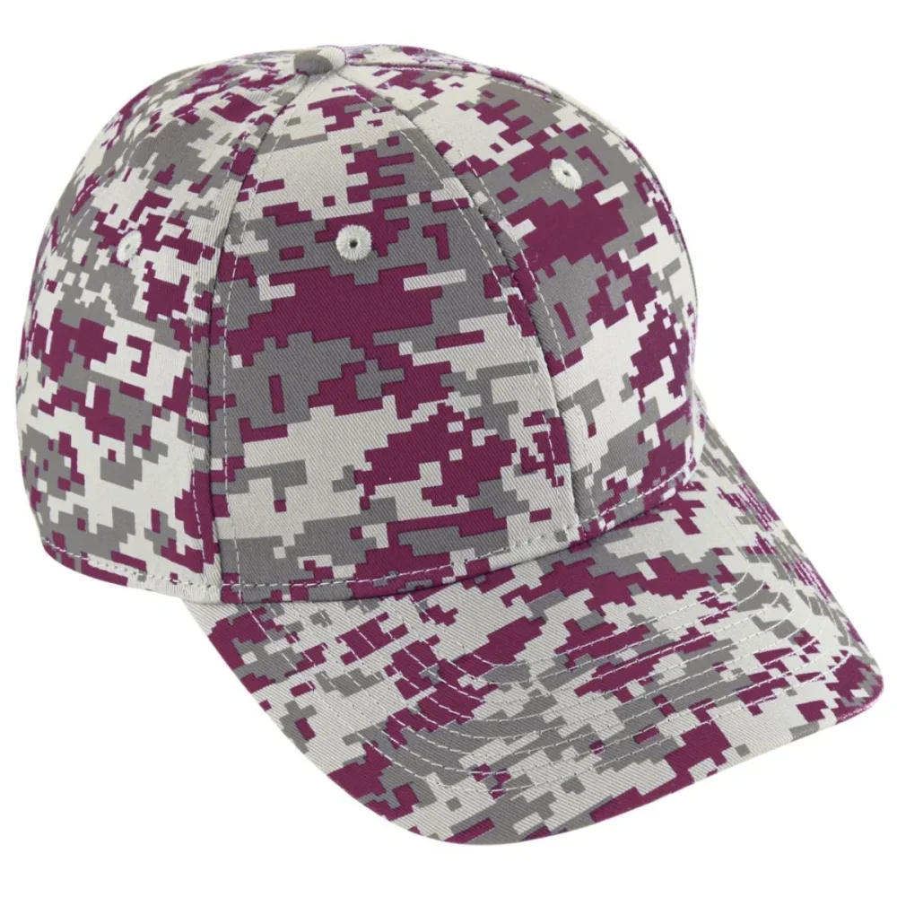 

Athletic Baseball Cap, Digi Camo Cotton Twill Sports Hat - Adjustable / Unisex / Youth