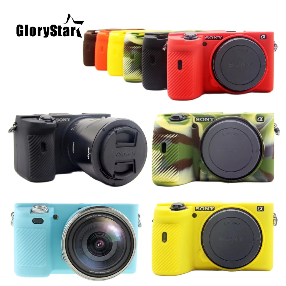 

Silicone Armor Skin Case Camera Bag Body Cover Protector for Sony A6000 A6100 A6300 A6400 A6500 A6600 Mirrorless Cameras