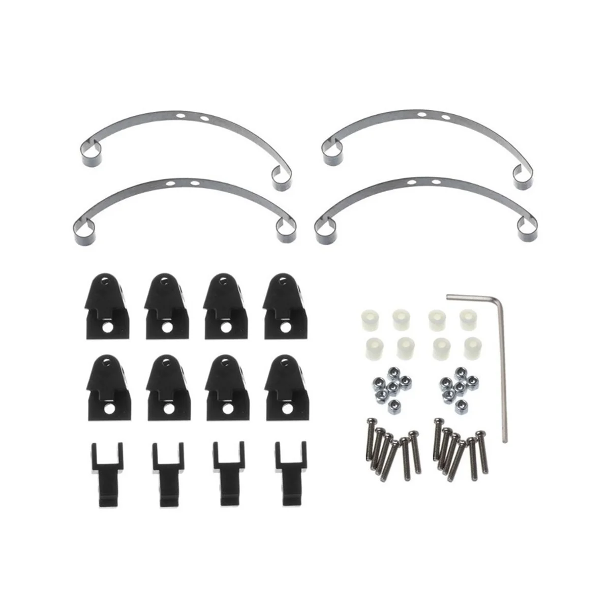 

Metal Steel Leaf Spring Suspension Set Shock Absorber for WPL B1 B14 B24 C14 C24 4X4 4WD 1/16 RC Car Upgrade Parts,1