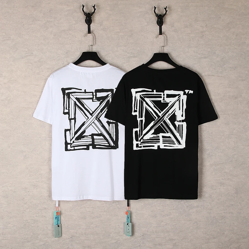 

2023 high-quality summer classic tide brand fashion oversized loose T-shirt casual fashion T-shirt sports short-sleeved off