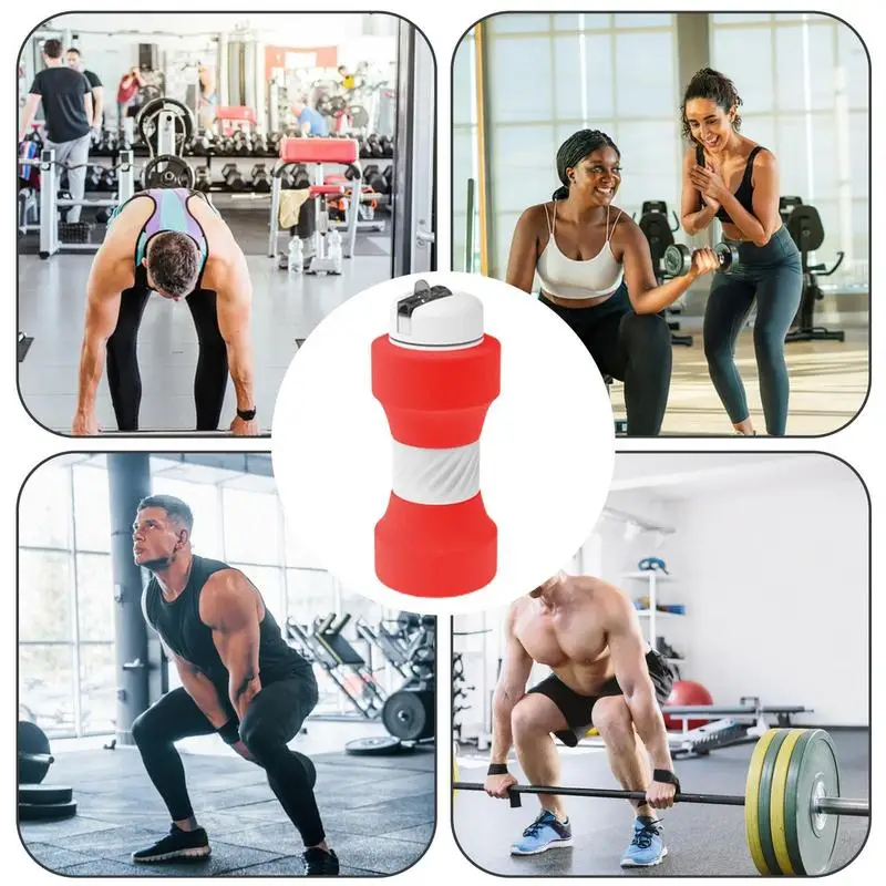 Бутылка для тренировок в форме гантели экологически чистый спортивный чайник