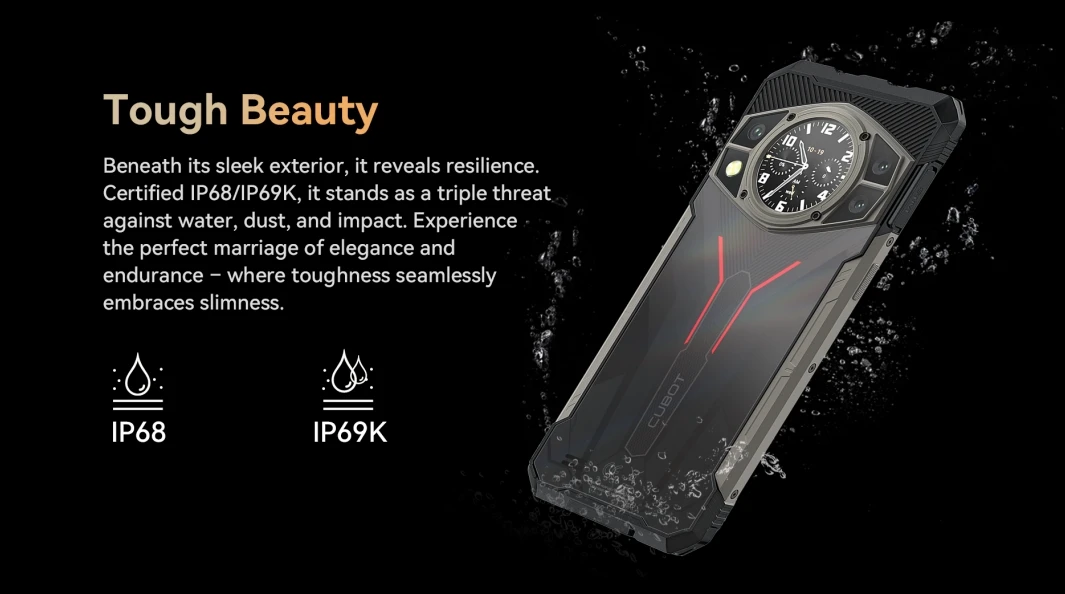 Смартфон Cubot Kingkong Ax Helio G99120Hz 2025 дюйма ультратонкий с тройной защитой 12 ГБ памяти 6