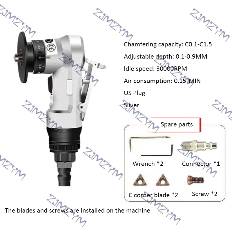 

Небольшая пневматическая машина для снятия фаски, 45 ° дуга, портативная ручная машина для обработки металла, 30000 об/мин, обрезка угловых заусенцев