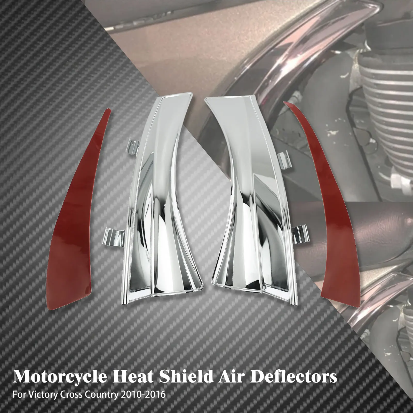 

Дефлектор воздуха для мотоцикла, тепловая защитная накладка для Victory Cross Country Tour, Magnum, хромированная защита для тяжелых шаров и дорог