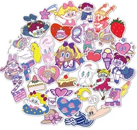 103050pcs korean bubble girl ins cartoon sticker kawaii cute sticker scrapbook kids toys creative diy pvc laptop decal sticker