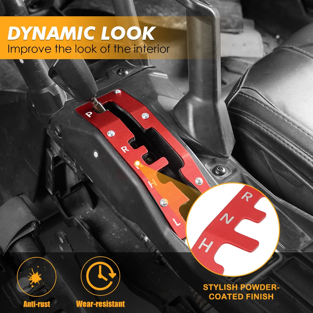 НайсСНС УТВ Панель для шифтера Shift Shifter Gate для Can-Am Maverick X3 2017-2021 T5052 Биллет Алюминиевые аксессуары запчасти бренда.