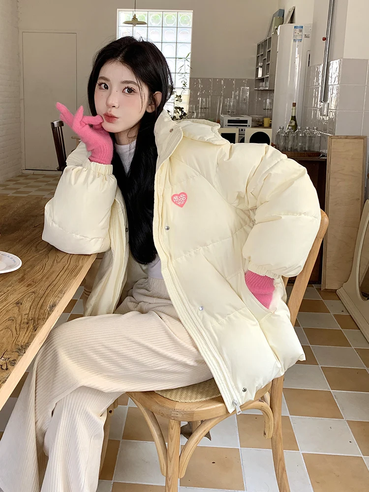 Женская однотонная куртка с капюшоном FIGOHR