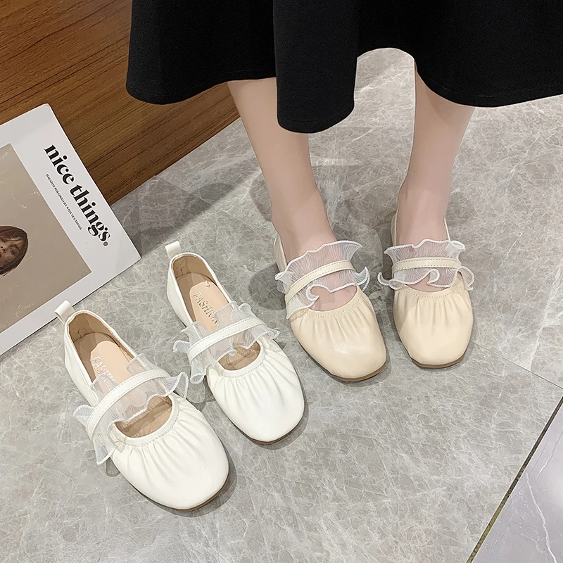 

Boat Shoe Female Footwear All-Match Elegant Round Toe 2022 Fashion Women's Casual Sneaker Shallow Mouth Dress Summer Comfortable