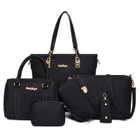 6pcs womens bag set fashion pu leather ladies handbag water proof solid messenger shoulder bag wallet bags famous brand 2021