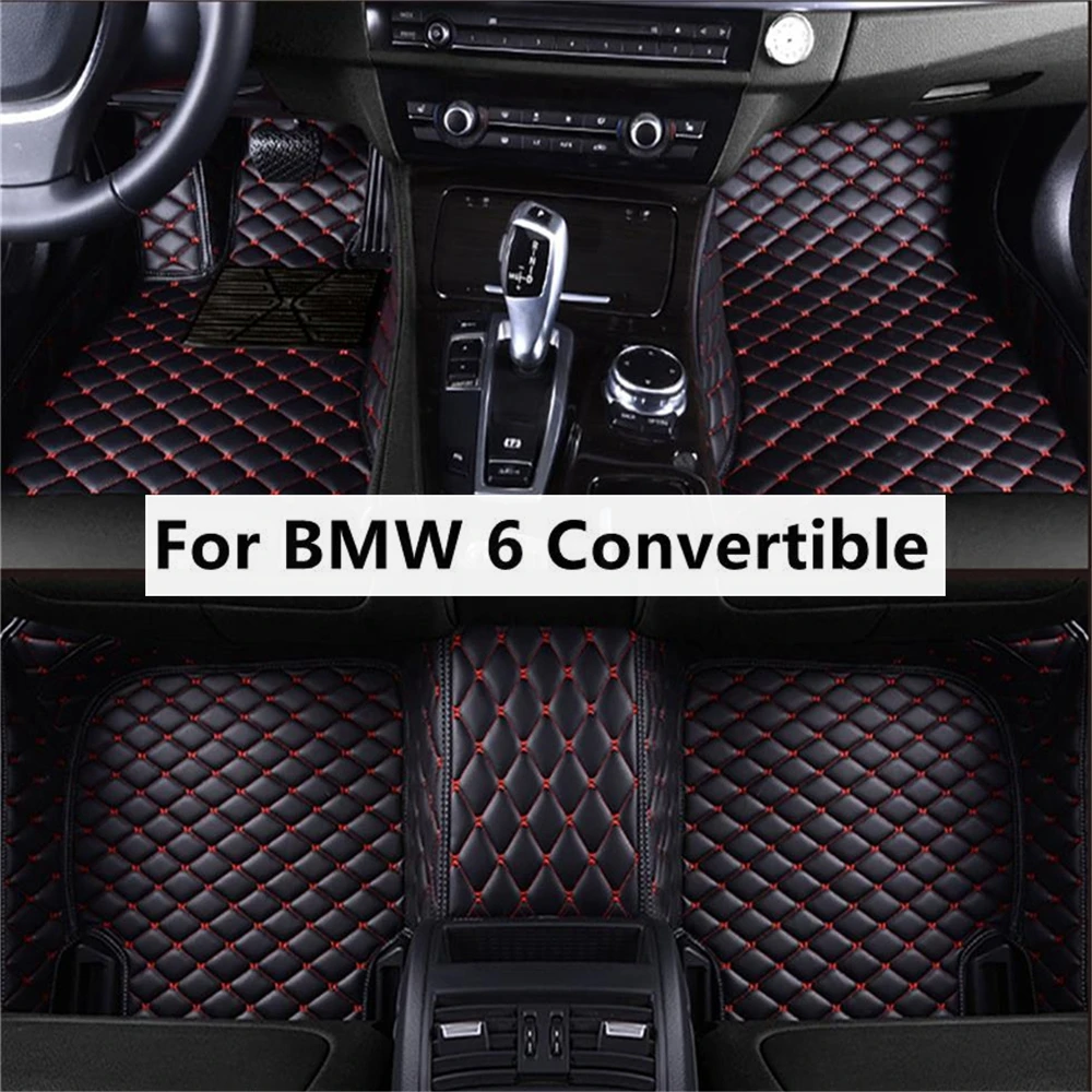 

Однотонные алмазные автомобильные напольные коврики на заказ для BMW 6, кабриолета F12, 6er, кабриолета, стопы, Coche, аксессуары, коврики