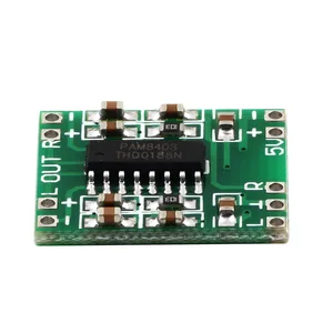 2022 Digital Power Amplifier Board PAM8403 Super Mini Miniature Class D 2x3 W High 2.5-5V USB Digital Power Amplifier Boards