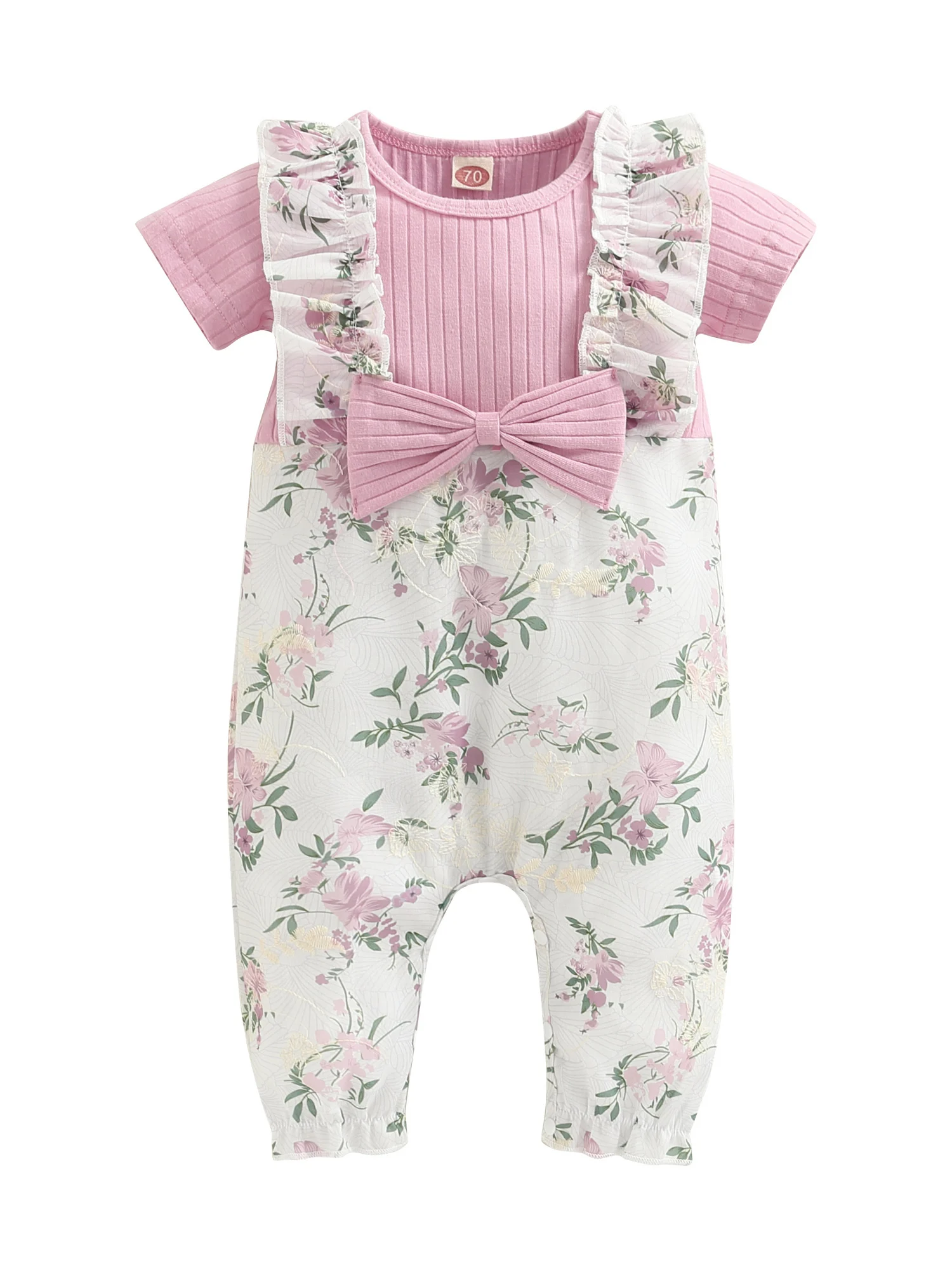 

Детский комбинезон из двух частей, с коротким рукавом