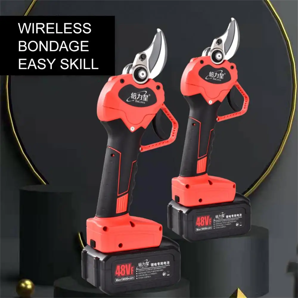 

Electric Pruning Shear Battery Pruning Scissors Garden Tools Cordless Brushless Motor 4 inch Brush Motor for Tying Plants