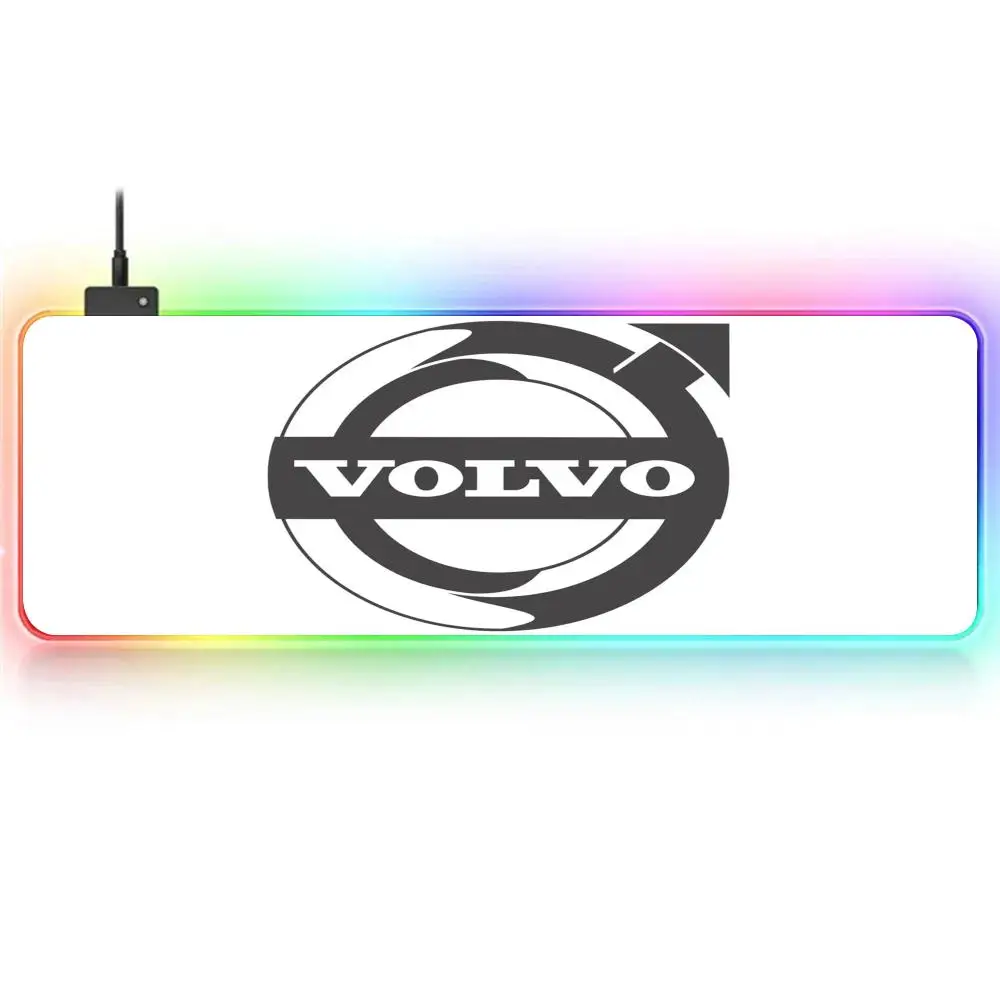 Большой игровой коврик для мыши RGB V-Volvo подкладка Нескользящий Резиновый базовый
