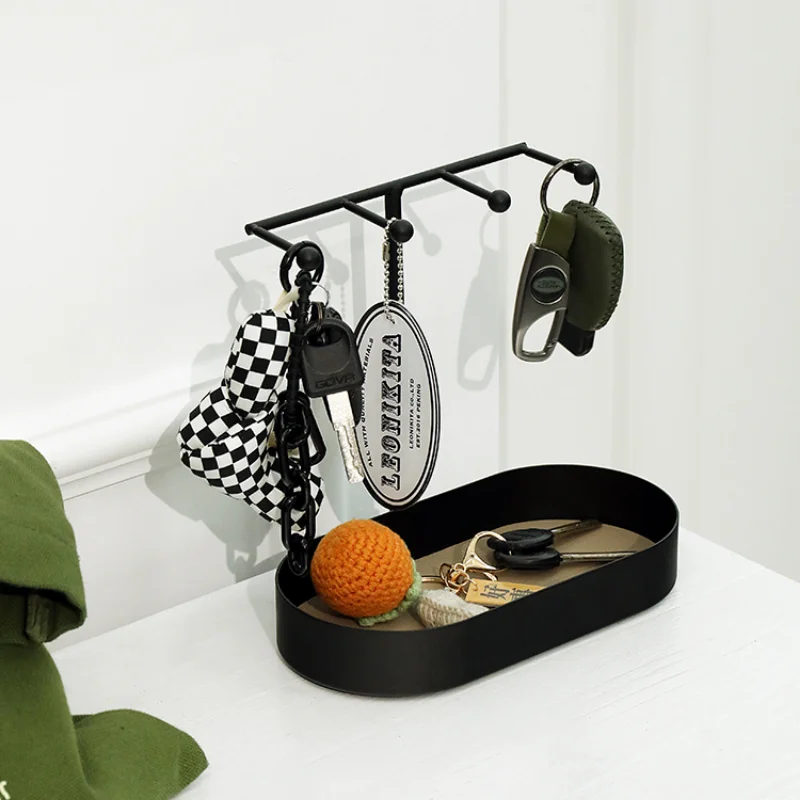 

Desk Organizer Useful Things for Home Decortion Small Shelf Rack Hair Accessories Korean Plate Porch Key Storage Trays Sundries
