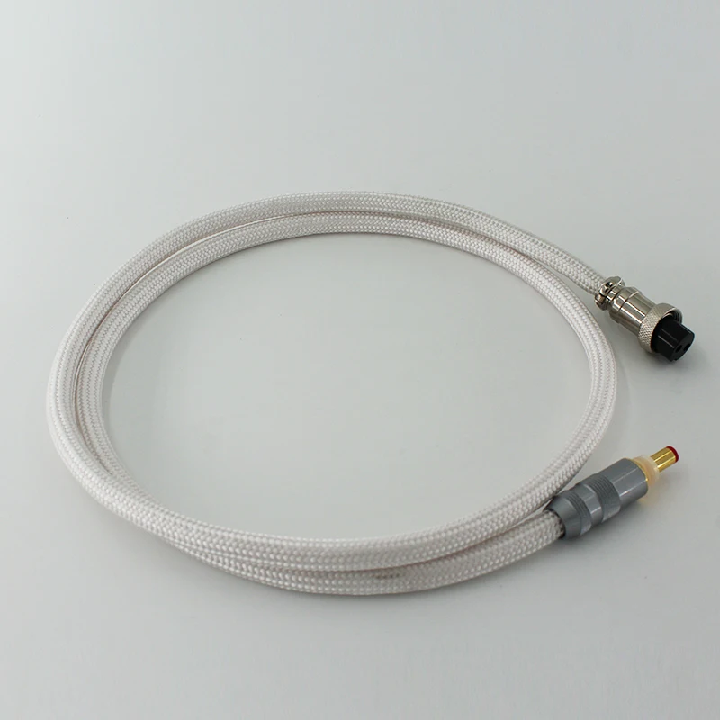 1.2M HIFI 4N 9999 Sterling silver-Oyaid DC Power supply cable GX16-2 to 5.5*2.1/2.5mm |