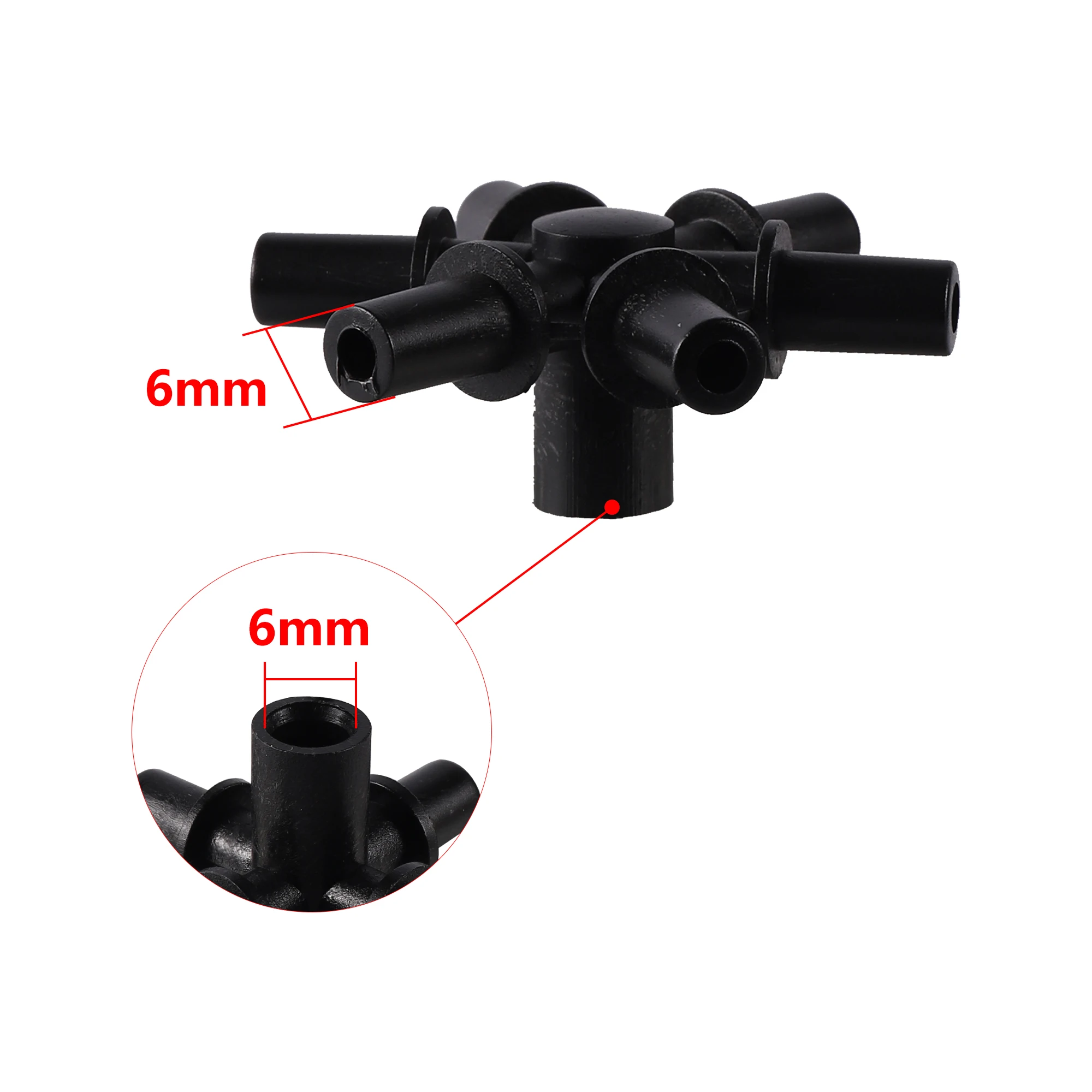 

FOGWOWO 6 мм соединитель для садовой воды 4/5/6/7 way