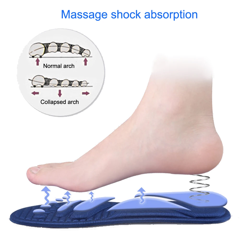 Memory Foam Sport Running Soft Insoles for Women Shoes Men Sneakers Deodorant Arch Support Orthopedic Insoles for Foot Massager