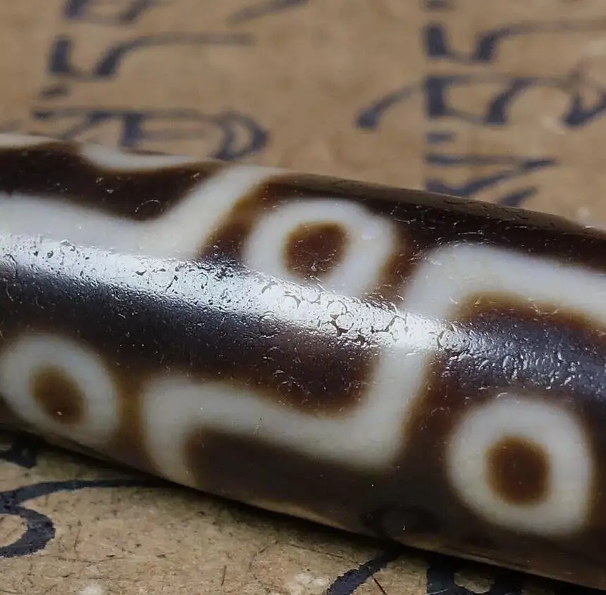 Древние тибетские бусины Дзи старый агат редкий 18-глазный тотем-амулет кулон GZI #