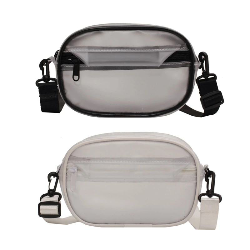 

Women Girls Casual PVC Transparent Small Phone Bags Crossbody Shoulder Bag
