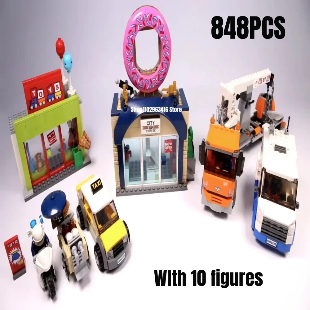 848 шт. Детский конструктор пончик