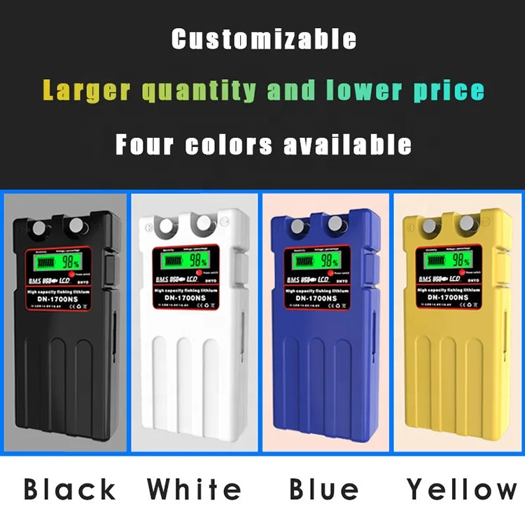 Электрические катушки большой емкости 12 В литиевая батарея для морской рыбалки