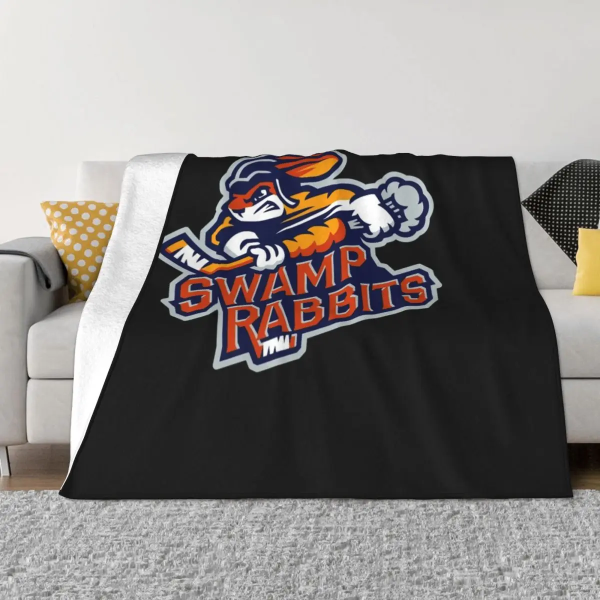 Декоративное мягкое одеяло для пикника GREENVILLE болотные кролики