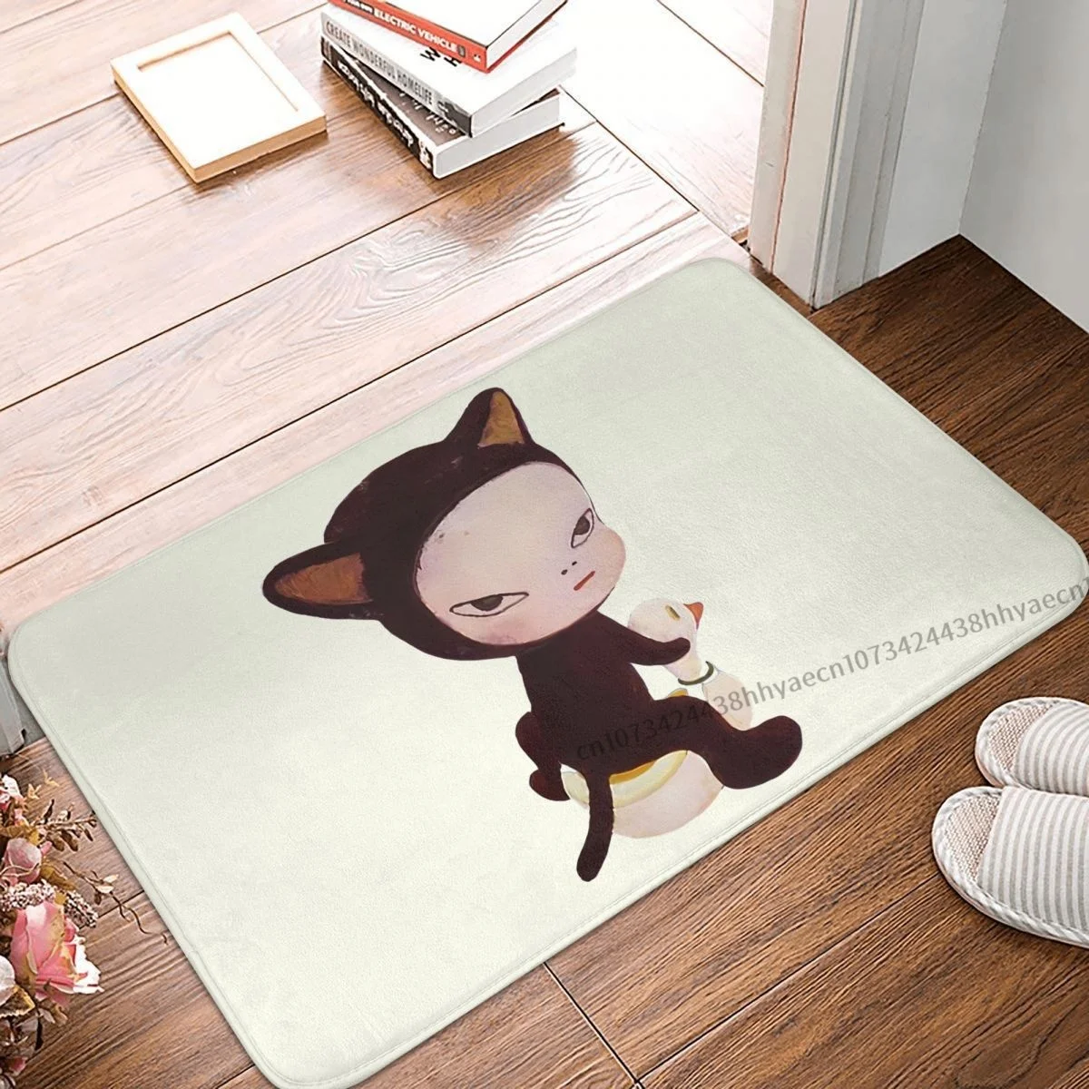 Нескользящий коврик для ванной Yoshitomo Nara милый спальни входной двери напольный