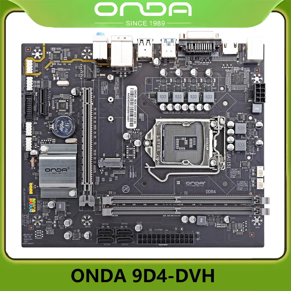 

ONDA 9D4-DVH Motherboard INTEL LGA1151 DDR4 MATX PC Gaming